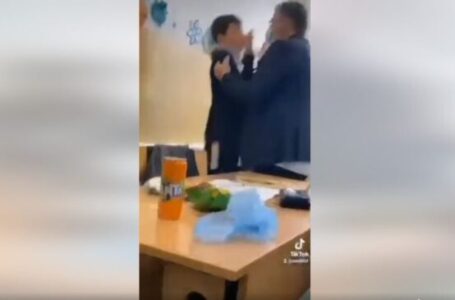 ВИДЕО: Скандал во училиште во Бутел, наставник удира и крева дете, случајот пријавен во полиција