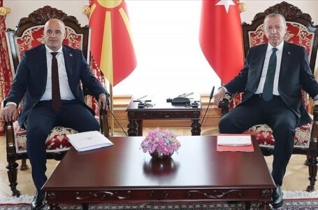 Турскиот претседател Ердоган го прими премиерот Ковачевски