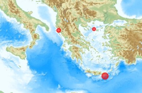 Серија на земјотреси ја потресоа Грција, едниот од нив со јачина од 5 степени