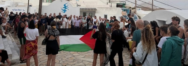 Протести за поддршка на палестинскиот народ на над 100 локации низ цела Грција