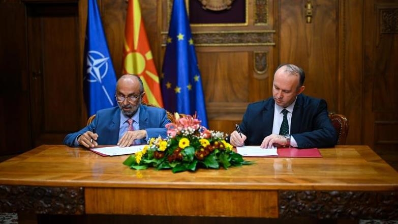 Претседателот на Собранието, Гаши, потпиша Меморандум за соработка со Меѓународниот парламент за толеранција и мир