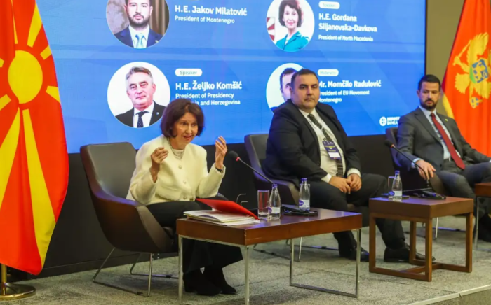 Сиљановска-Давкова од Подгорица: Време е за стратешки чекор на ЕУ кон Западниот Балкан