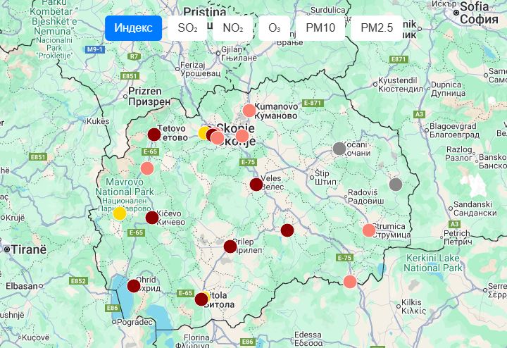 Министерството за животна средина стави во функција нов веб портал за квалитет на воздухот