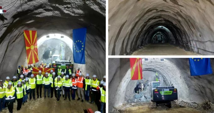 Пробиен последниот тунел од пругата кон Бугарија